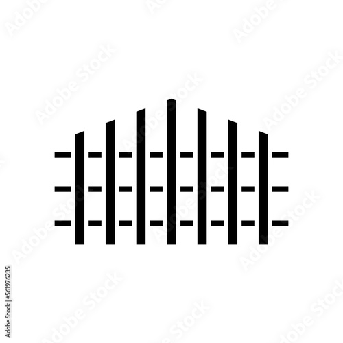 fence icon vector template design collections flat trendy