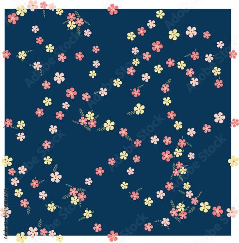 Swirling Flowers Background