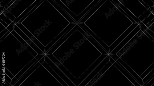 black wireframe geometric structure background