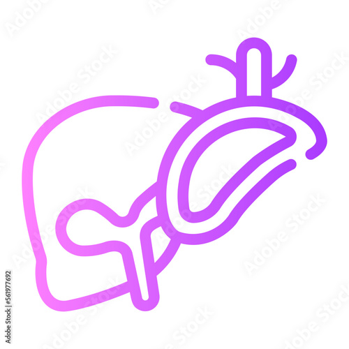 liver gradient icon