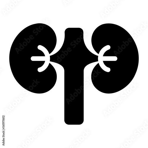 kidneys glyph icon