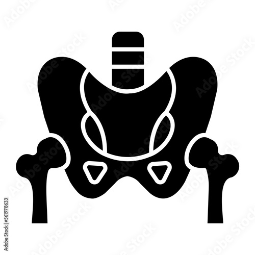 pelvis glyph icon