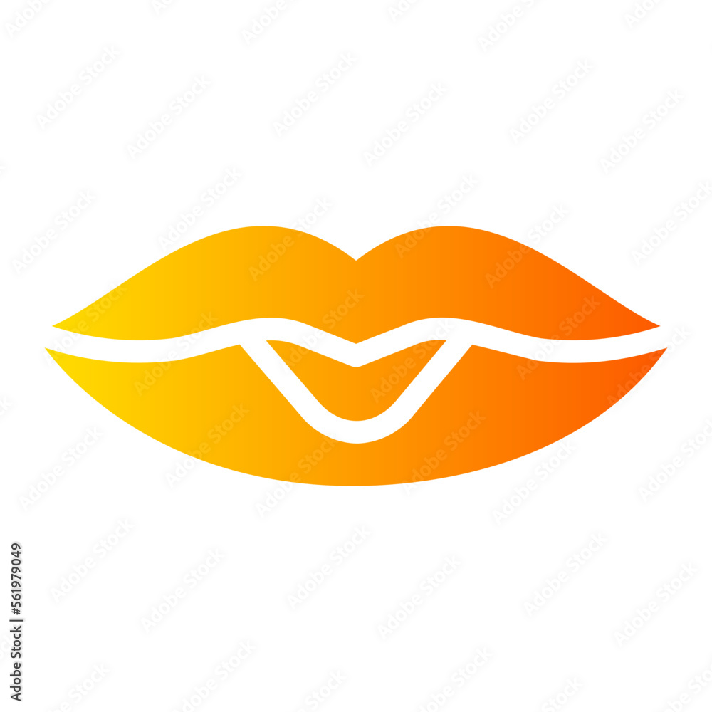 lips gradient icon lips gradient icon