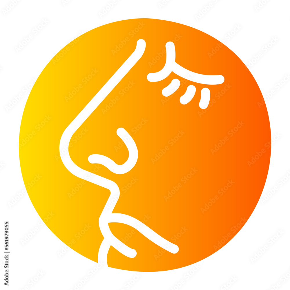 nose gradient icon nose gradient icon
