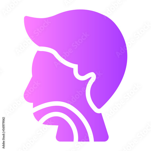throat gradient icon