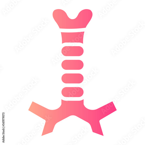trachea gradient icon