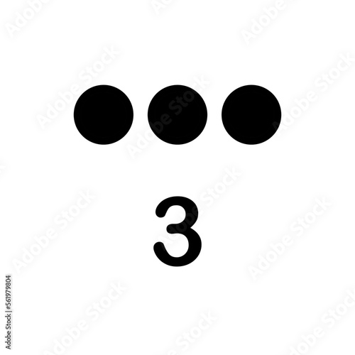 maya numerals icon vector template design collections flat trendy