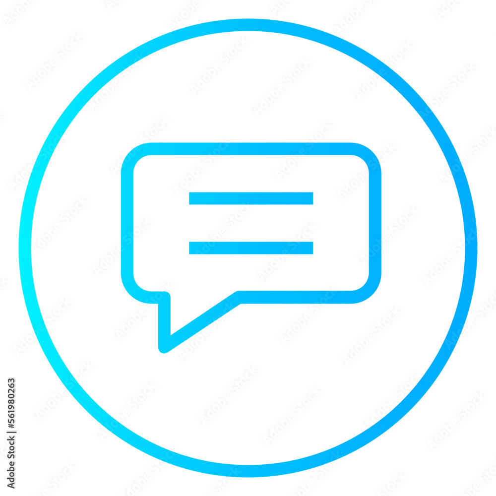 Message gradient icon