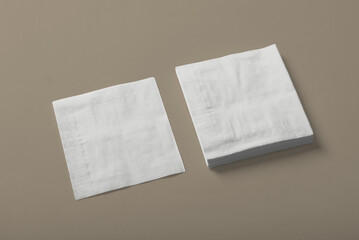 Paper napkin stack mockup copy space for your logo or graphic design