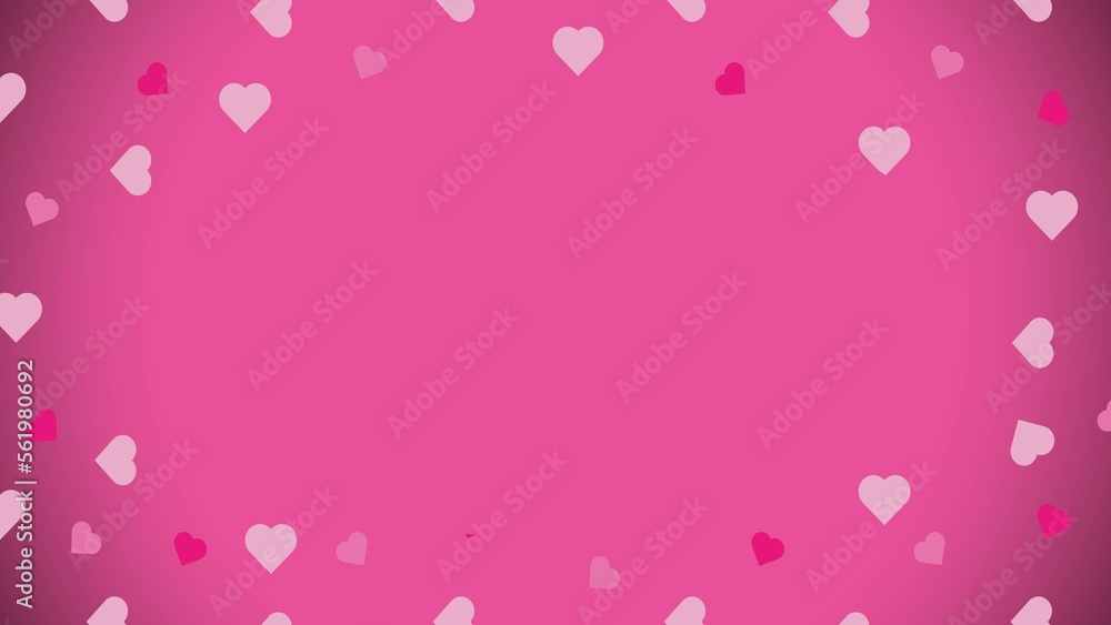 A valentine's day background design with heart shapes and gradient. Valentine's day banner with space for text message in the center. clean minimal love background with pink color pallet. A valentine's day background design with heart shapes and gradient. Valentine's day banner with space for text message in the center. clean minimal love background with pink color pallet.