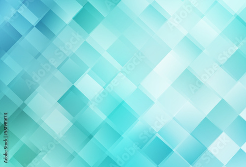 Light Green vector template with rhombus.