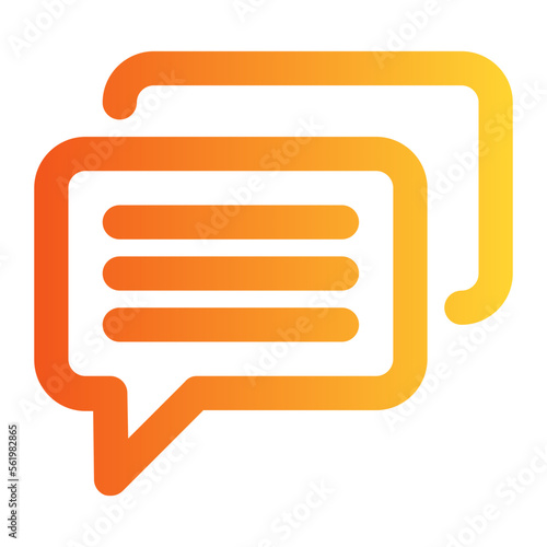 Comment gradient icon