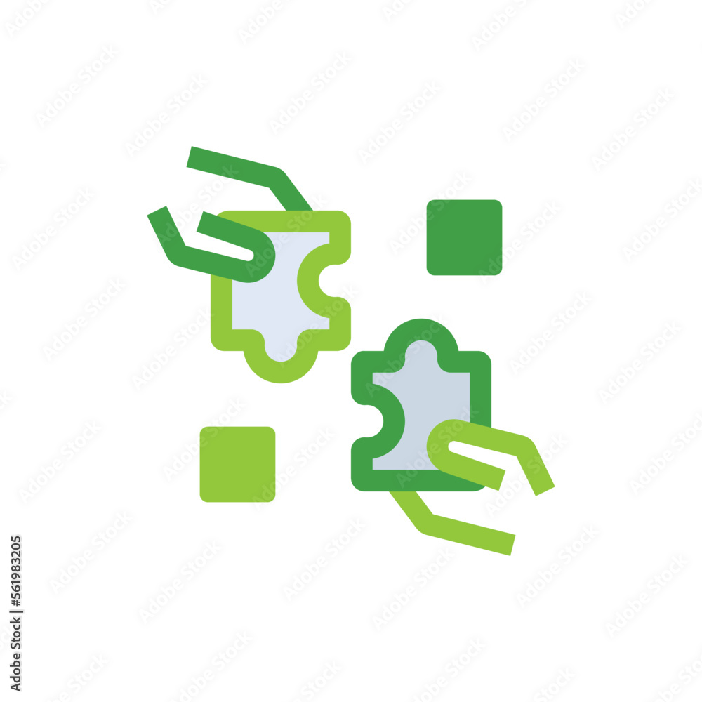 Cooperation business management icon with green duotone style. Company, respect, collaboration, deal, isolated, resource. Vector illustration Cooperation business management icon with green duotone style. Company, respect, collaboration, deal, isolated, resource. Vector illustration