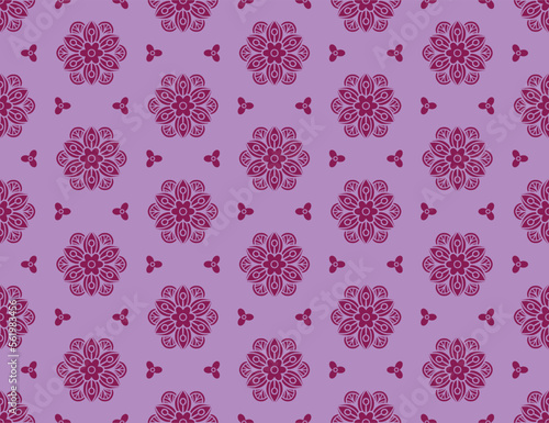Geometric ethnic pattern seamless flower color oriental. seamless pattern. Design for fabric, curtain, carpet, wallpaper, clothing, wrapping, Batik, fabric,Vector illustration.