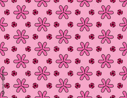 Geometric ethnic pattern seamless flower color oriental. seamless pattern. Design for fabric, curtain, carpet, wallpaper, clothing, wrapping, Batik, fabric,Vector illustration.