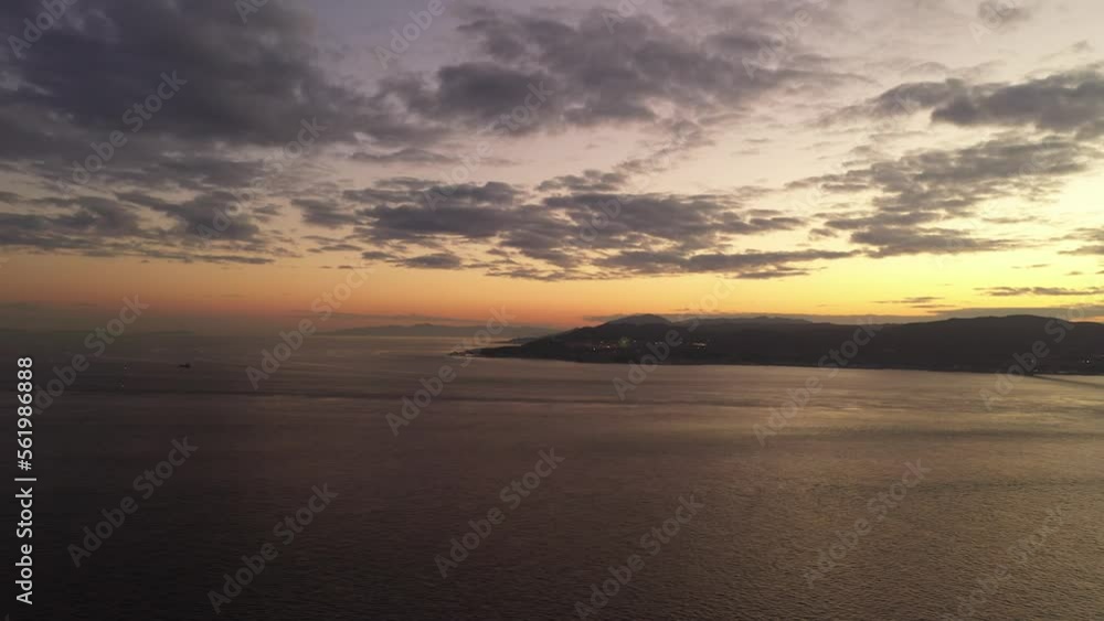 夕日と海 夕日と海
