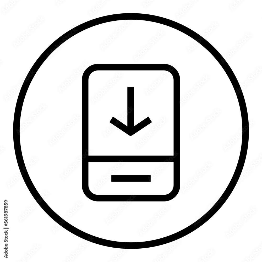 mobile line icon mobile line icon