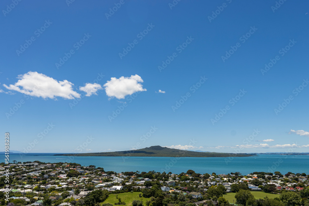 Rangitoto Island in Auckland, New Zealand from Devonport
