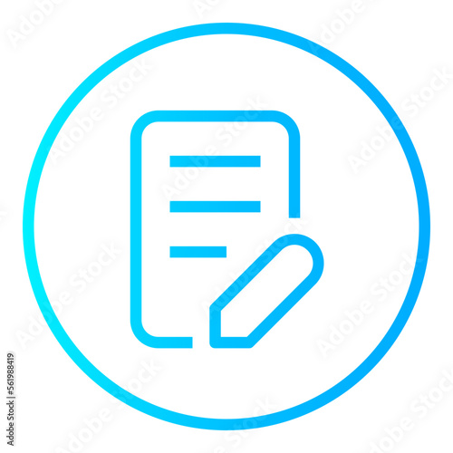 Edit  gradient icon