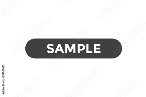 sample button web banner templates. Vector Illustration
