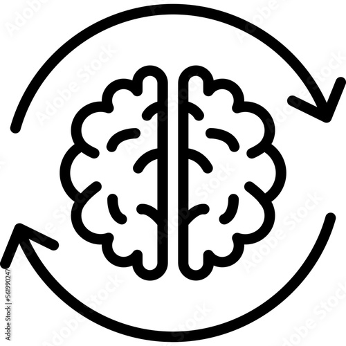 Brain, inspiring change  Vector Icon which can easily modify or edit

