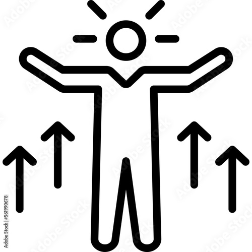 Dependency, esteem  Vector Icon which can easily modify or edit
