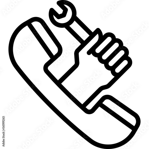 Call management, helpline Vector Icon Fully Editable
