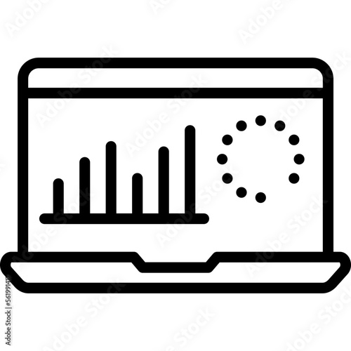 Business graph  graph Vector Icon Fully Editable 