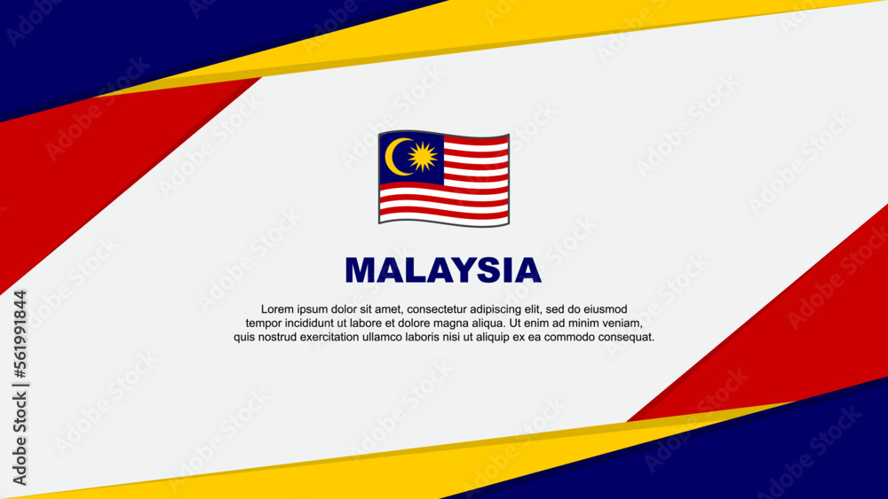 Malaysia Flag Abstract Background Design Template. Malaysia Independence Day Banner Cartoon Vector Illustration. Malaysia Malaysia Flag Abstract Background Design Template. Malaysia Independence Day Banner Cartoon Vector Illustration. Malaysia