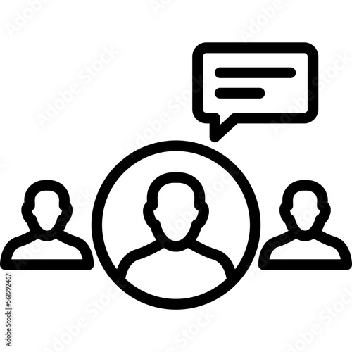 Chat bubble, consulting Vector Icon which can easily modify or edit

