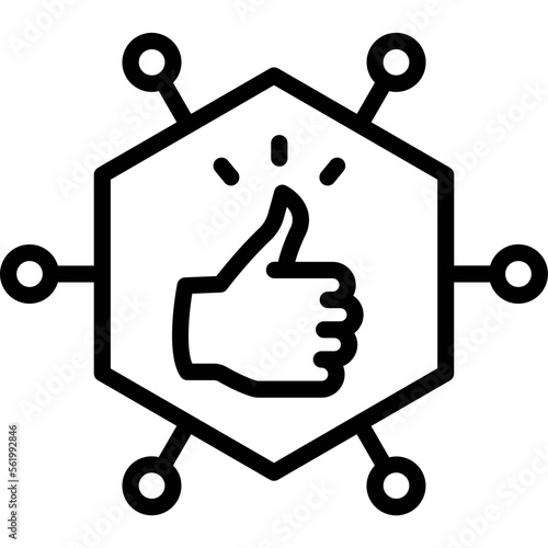 Confidence, gesture Vector Icon