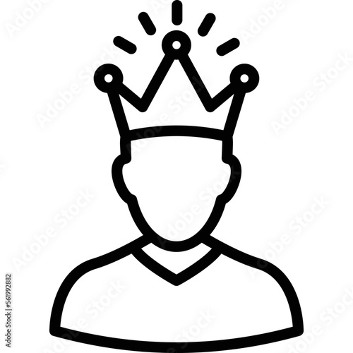 Crown, esteem Vector Icon

