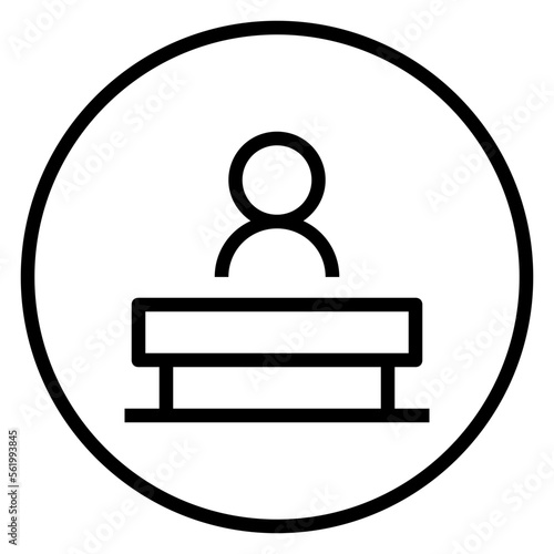jury line icon