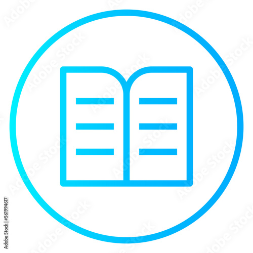 book gradient icon