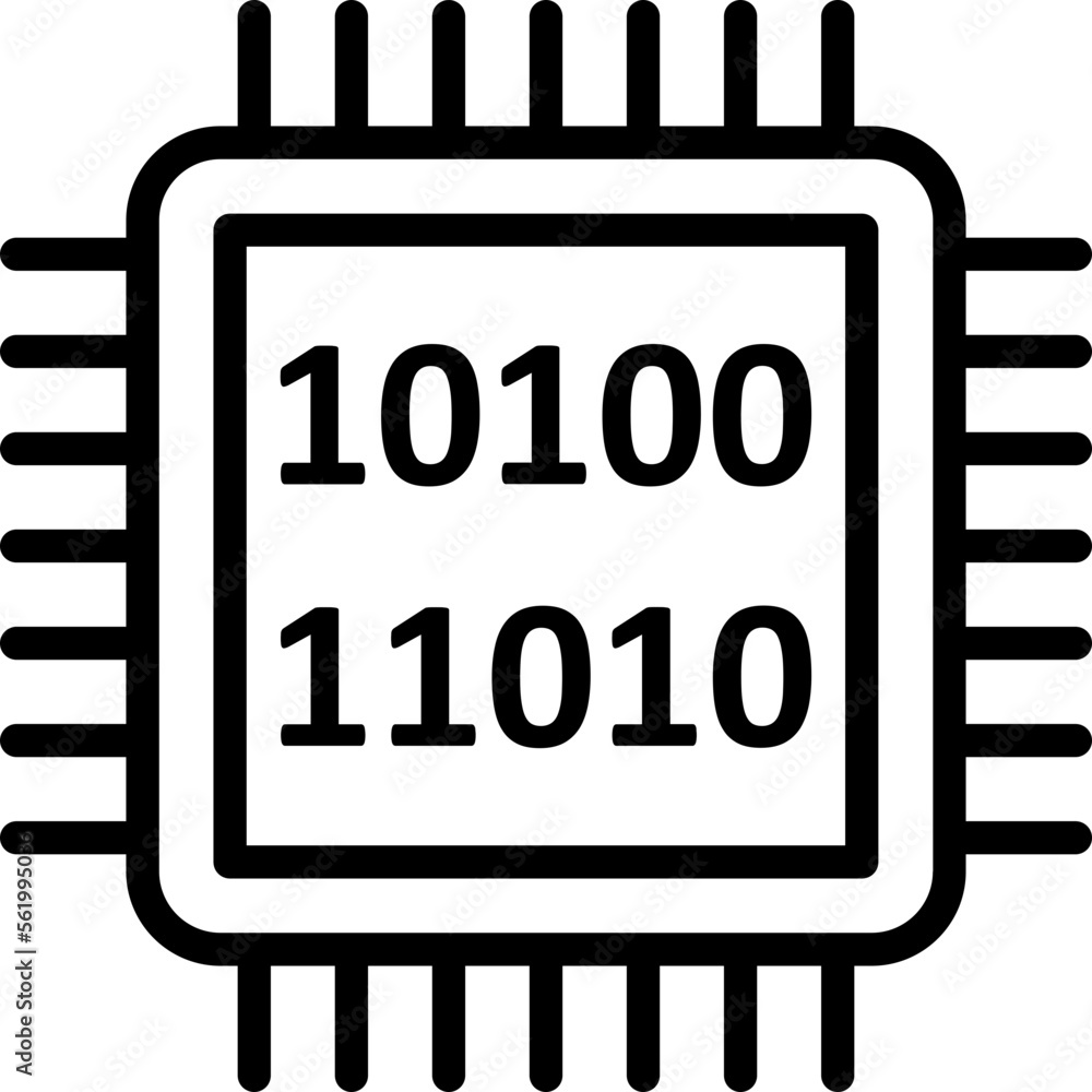 Binary, computation Vector Icon
Binary, computation Vector Icon