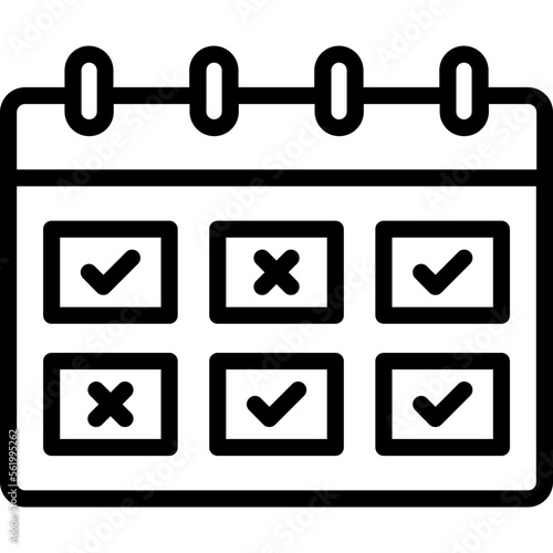 Appointment, attendance Vector Icon

