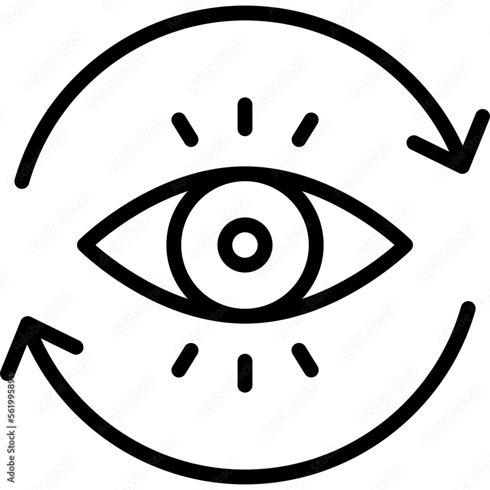 Formation of vision, observation Vector Icon
Formation of vision, observation Vector Icon