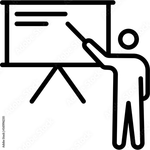 Instructor, professor Vector Icon


