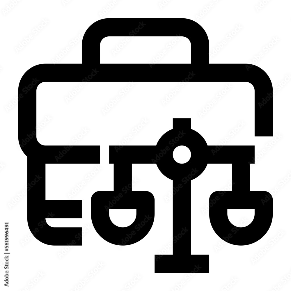 Law line icon Law line icon