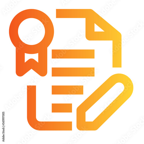 Legal Document gradient icon