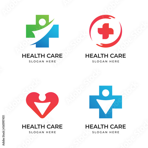 healthcare Logo set of Vector