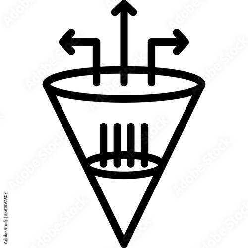 Cone, database Vector Icon

