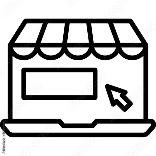 Click, eshop Vector Icon
