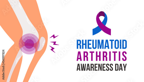 Vector illustration on the theme of Rheumatoid Arthritis awareness day observed each year on February 2nd.