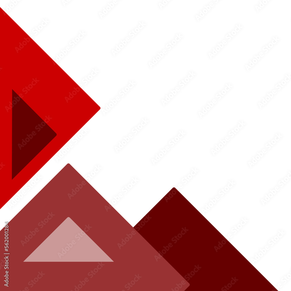 Red Corner Geometric Element Red Corner Geometric Element