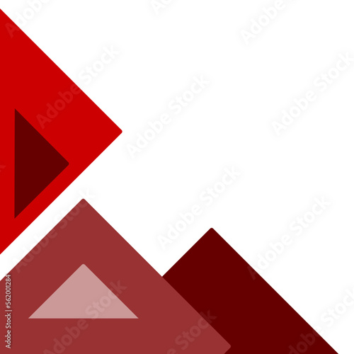 Free Download Red Corner Geometric Element - GFXLoad