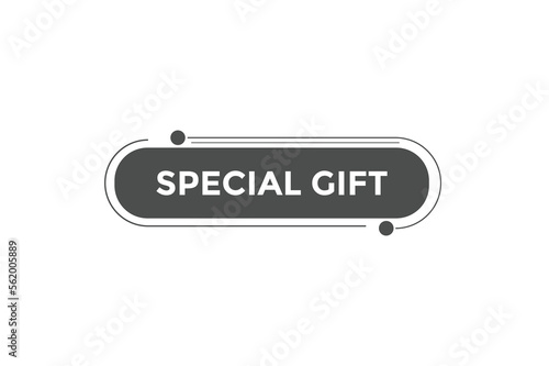 Special gift button web banner templates. Vector Illustration 