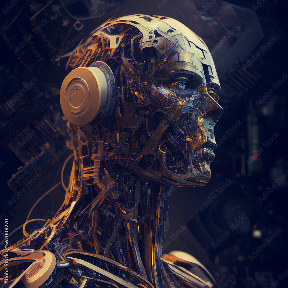 artificial intelligence personified in a robotic humanoid artificial intelligence personified in a robotic humanoid