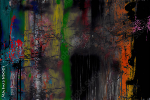 Abstract Painting on Canvas - Mixed Mediums  © neuroART