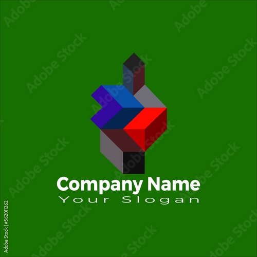Company modern logo design templet